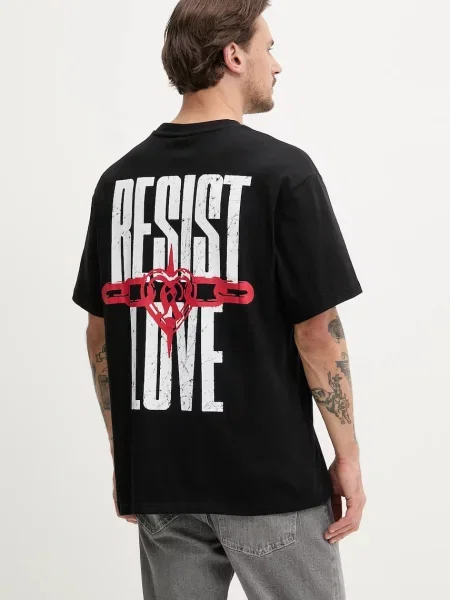T-shirt z nadrukiem z logo Karl Kani czarna