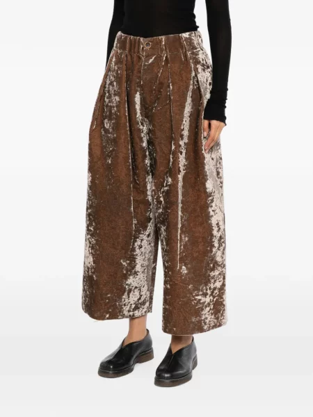 Pantaloni Uma Wang maro