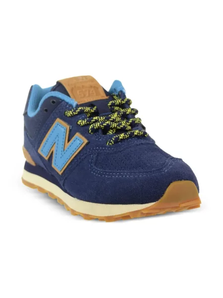 Sneakerși New Balance 574 cu autograf albastru