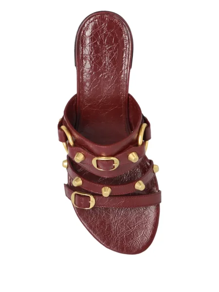 Sandale Balenciaga din piele roșu