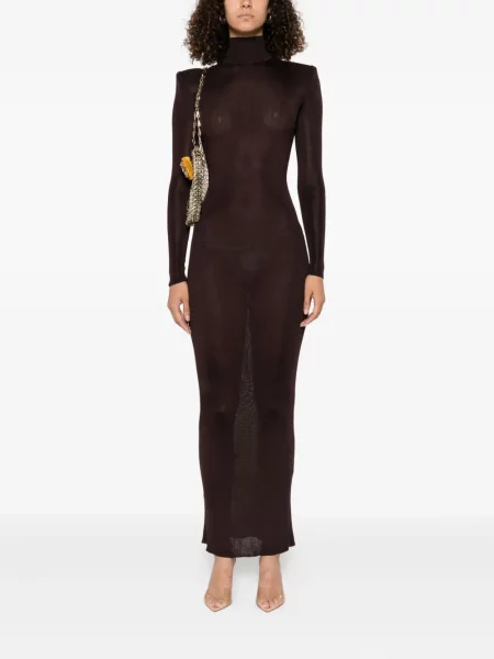 Rochie Self-portrait de costum maro