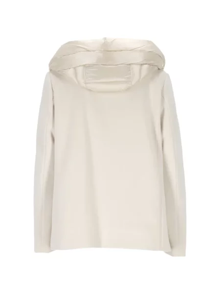 Geacă Emme cu glugă alb