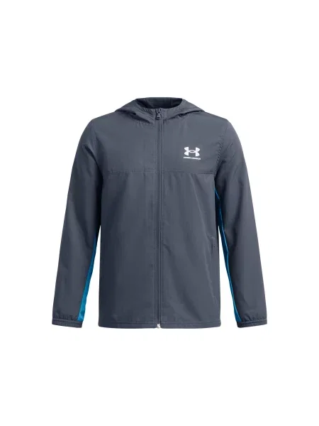Dziecięca kurtka wodoodporna Under Armour Rival szara