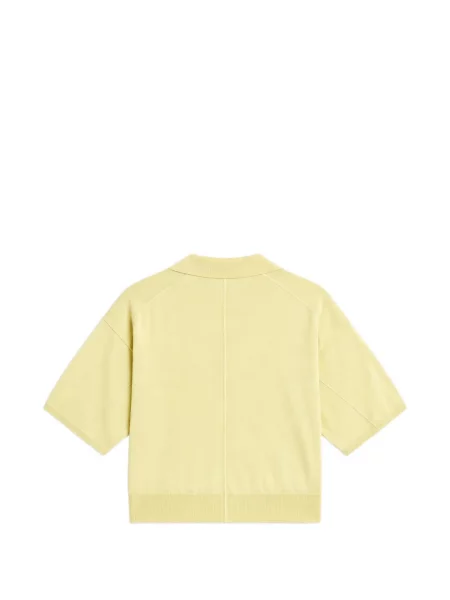 Scurt tricou polo Soeur galben