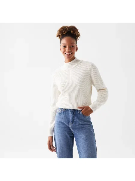 Lacoste Sweter Lacoste biały
