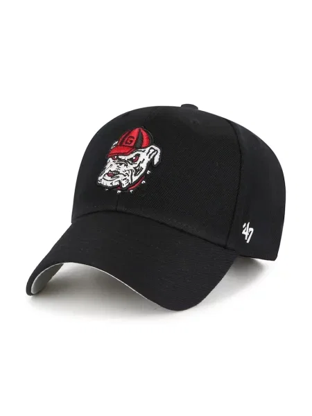 Шапка с козирка 47 brand NCAA Georgia Bulldogs с апликация черно