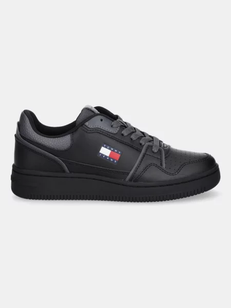 Dámske topánky Tommy Jeans Retro Basket Sneaker black čierna