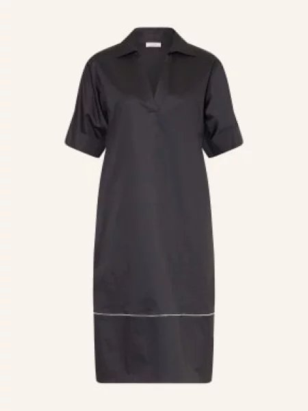 Peserico Sukienka Z Kamieniami Ozdobnymi blau czarna