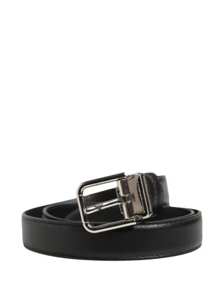 Cu centură curea Dolce & Gabbana din piele cu cataramă negru