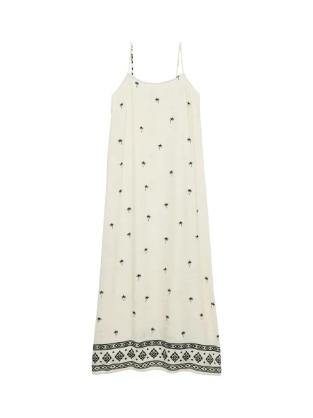 VERO MODA Letní šaty VMKAI starobéžová černá