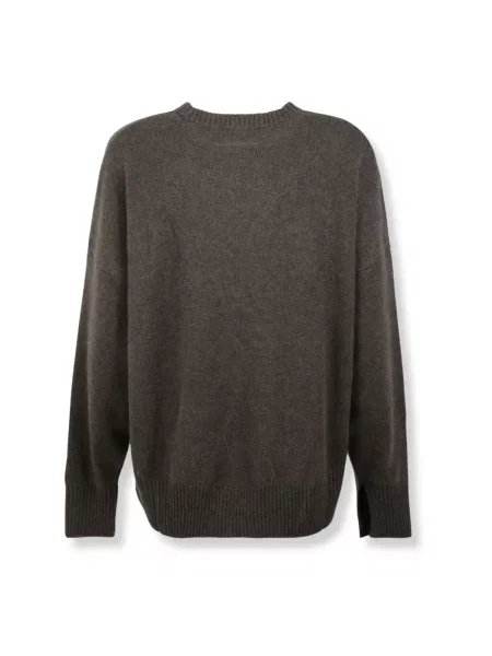 Sweter Loulou De Saison z kaszmiru brązowy