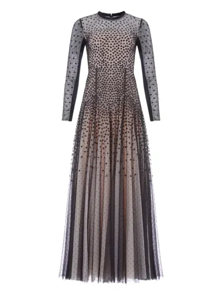 Rochie maxi Needle & Thread cu paiete de costum negru