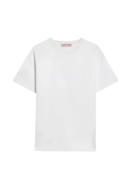 Tricou Valentino Garavani din jerseu alb
