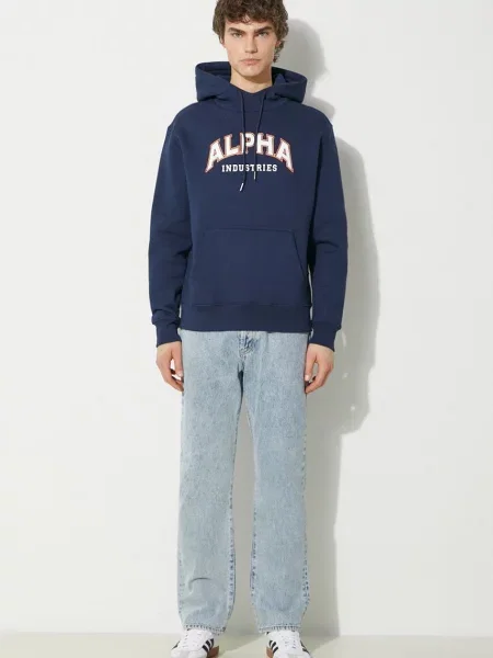 Свитшот Alpha Industries синий