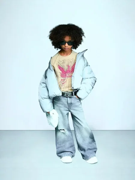 Diesel blugi pentru copii D-AROMY-J PANTALONI albastru