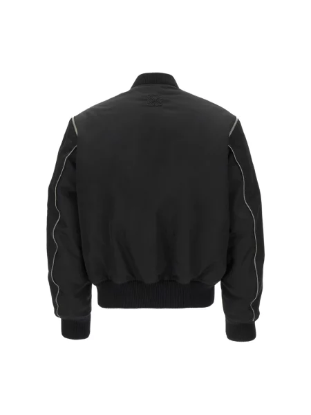 Kurtka bomber Off-white z nadrukiem biały