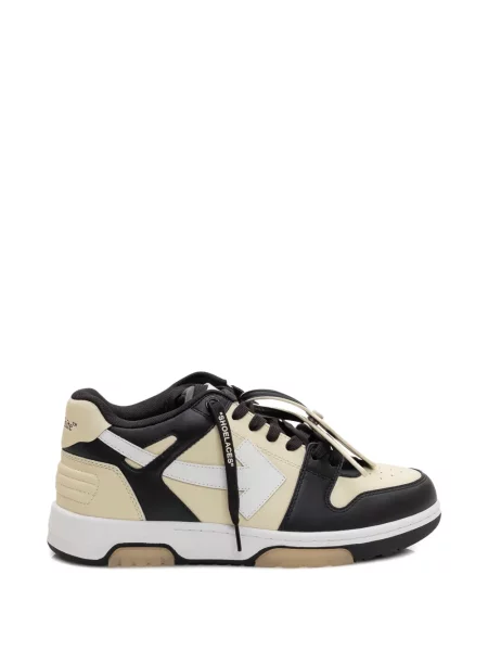 Sneakerși Off-white din piele alb