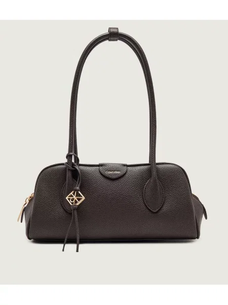 Calvin Klein Táska Emblem Trio Pebble barna