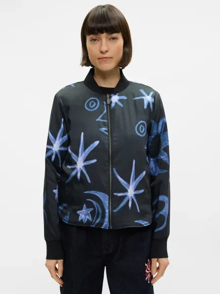 SCOTCH & SODA Prechodná bunda modrá / čierna biela