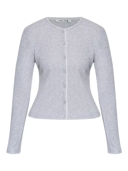 Cardigan Samsøe Samsøe lung gri