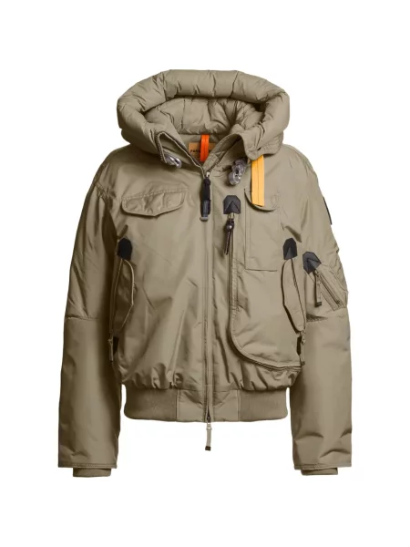 Geacă cu puf Parajumpers cu glugă verde