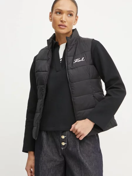 Karl Lagerfeld Vestă / alb negru