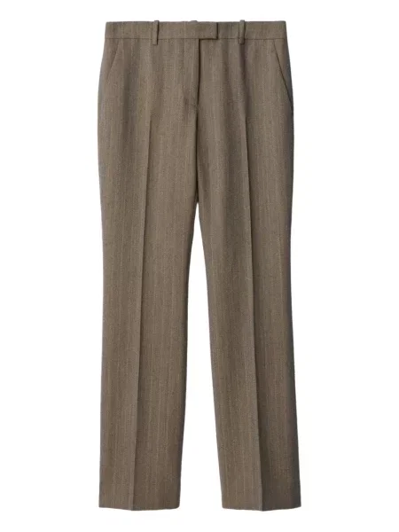 Pruhované kalhoty Burberry šedé