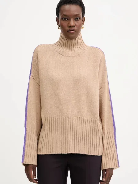 Lekki golf Pinko wełniany beżowy