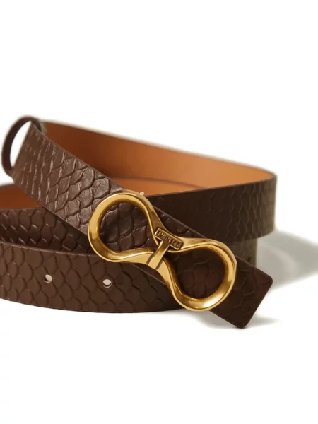 Curea Twinset din piele maro