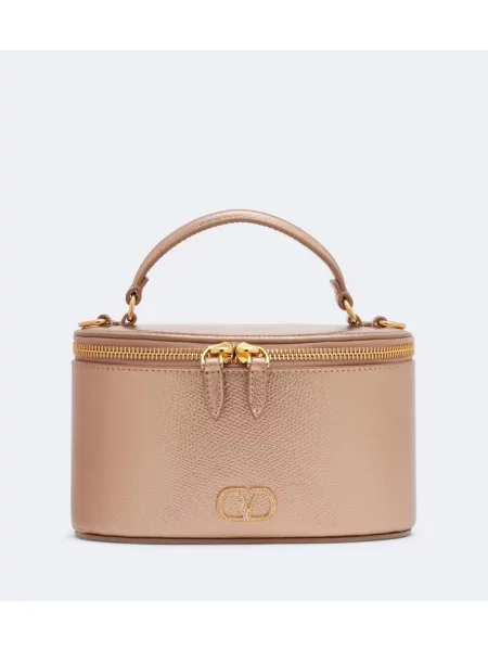 Top Valentino Garavani din piele roz