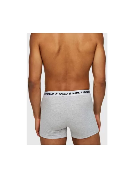 Bokserki KARL LAGERFELD Logo Trunk 3 pary black/white/navy białe