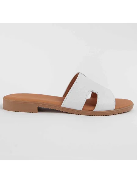 Pantofi Purapiel alb