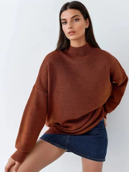 My fashion Pulover Pullover' smeđa
