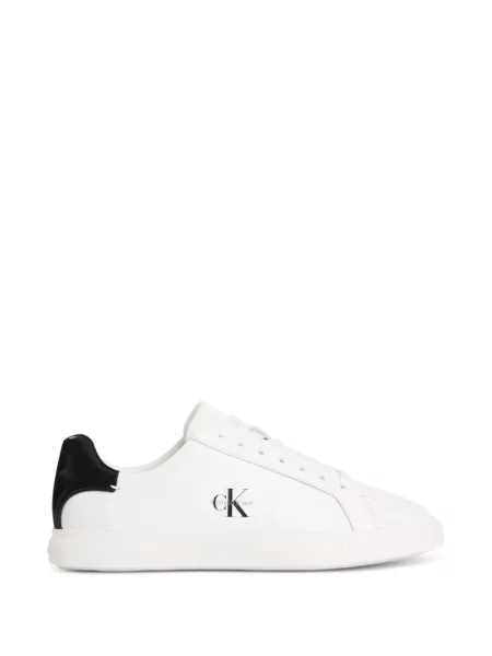 Sneakerși Calvin Klein cu autograf alb