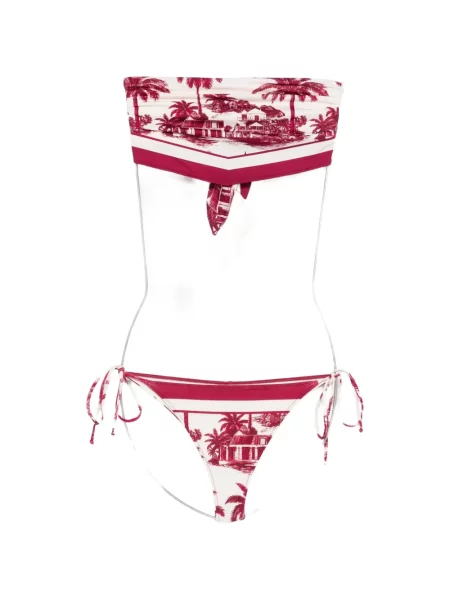 Bikini Mc2 Saint Barth cu imagine alb