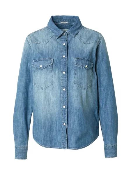 Pepe Jeans Bluză denim albastru