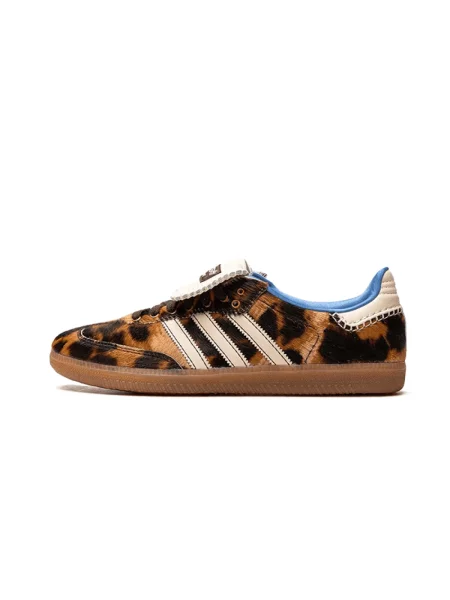 Sneakersy Adidas Samba w panterkę brązowe