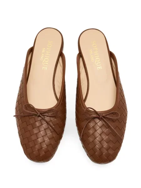 Pantofi loafer Sophique cu funde maro