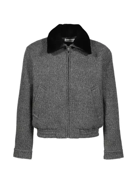 Gulerat geacă Ernest W. Baker din tweed gri