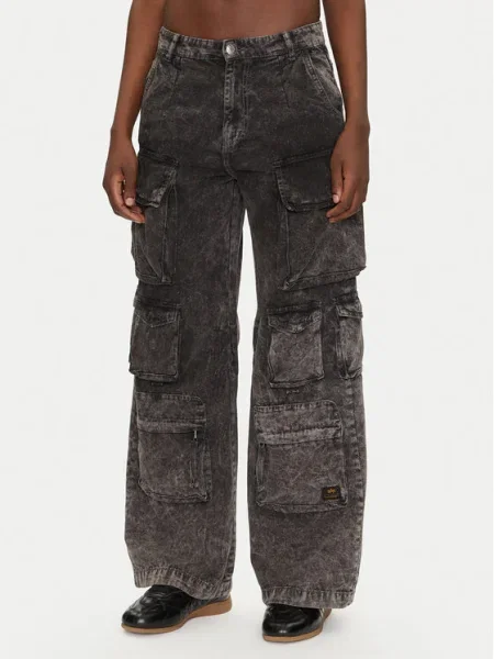 Alpha Industries Cargo nohavice sivá
