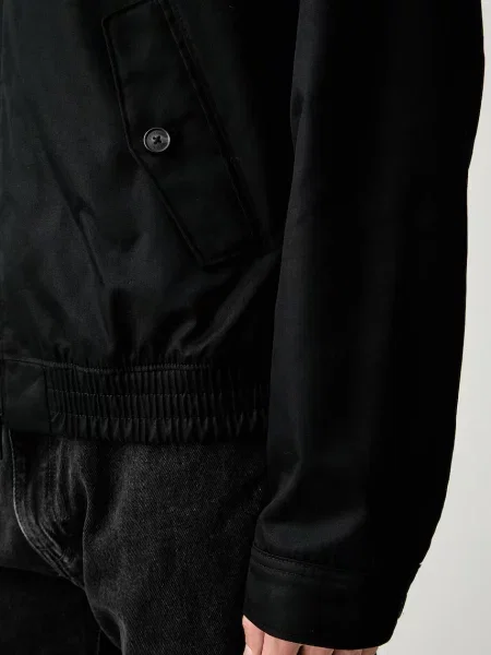 Calvin Klein átmeneti kabát férfi pamuttal fekete