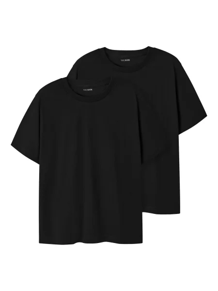 TWO SOON Tricou negru