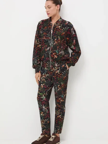 Medicine spodnie dresowe wzorzyste czarny