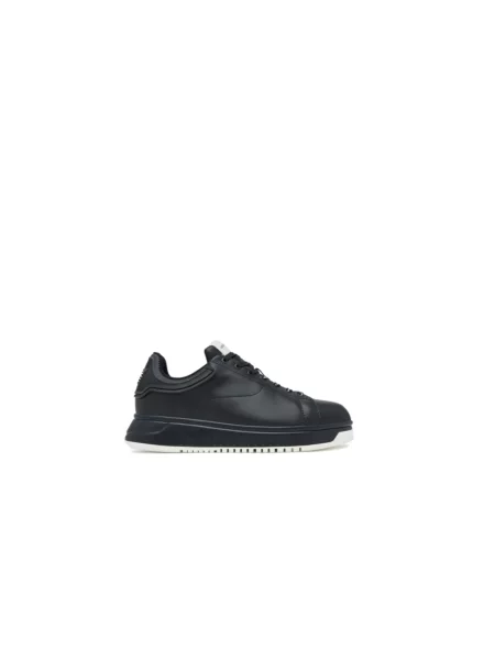 Sneakersy Emporio Armani skórzane czarne