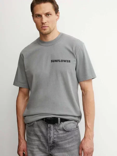 Sunflower t-shirt z nadrukiem szary