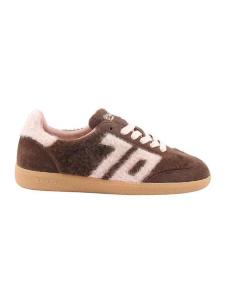 Sneakersy Back70 skórzane brązowe