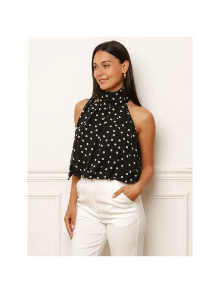 Top La Modeuse negru
