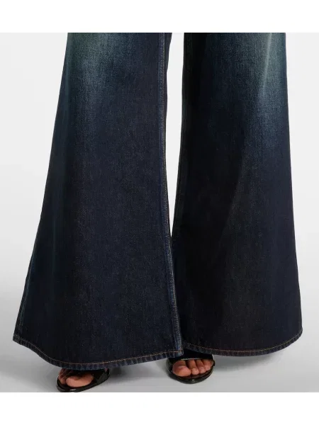Blugi cu picior larg Alaïa albastru