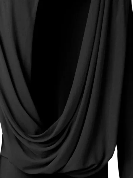 Rochie mini Jacquemus drapată negru