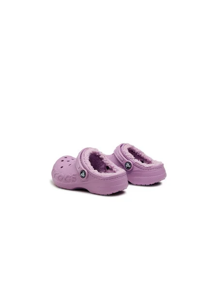 Šľapky Crocs Baya Lined Clog K fialová